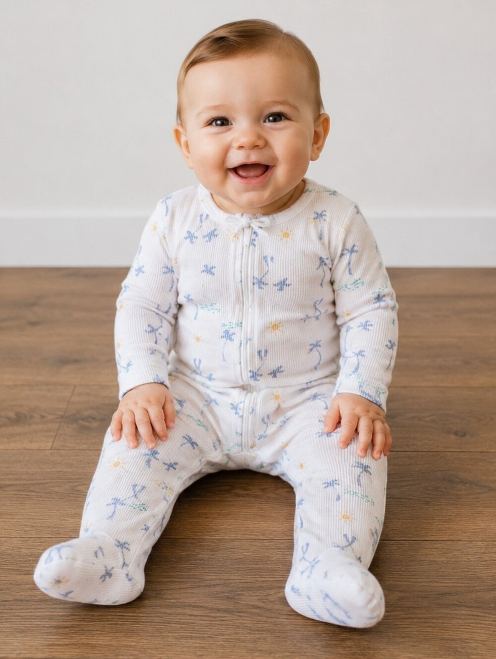 3 Months Baby Palm tree Sleeper